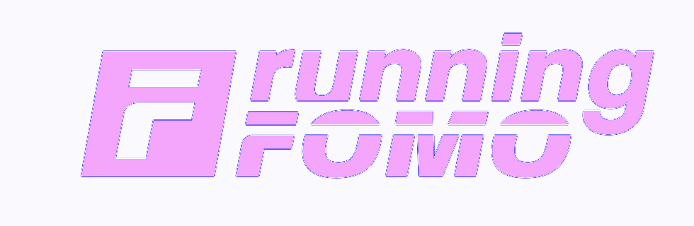 Running FOMO wordmark logo.